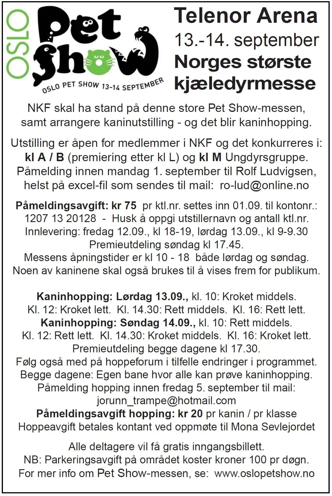 oslo pet show